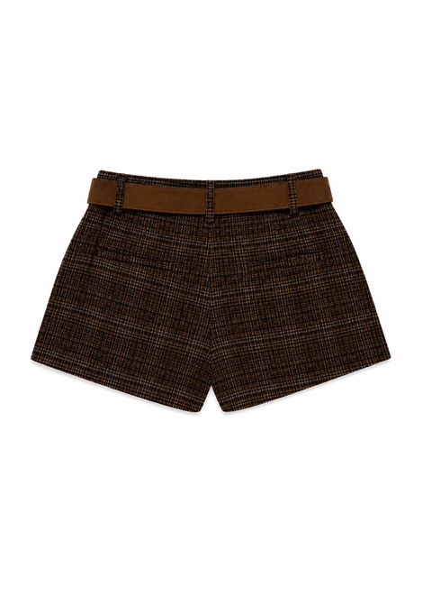 Shorts a quadri Lù-Lù BY MISS GRANT | LL4655MORO
